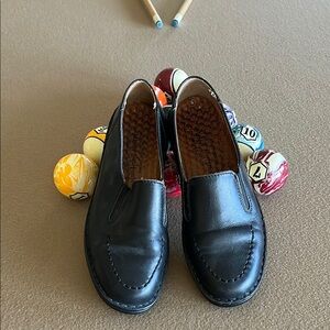 JOSEPH SIEBEL Black Leather Loafers